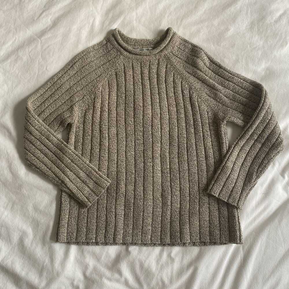 Vintage tan mockneck sweater